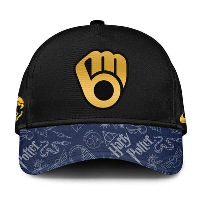 [FLASH SALE] NEW CUSTOMIZED MLB15 MW BREWERS x HARRY POTTER BASEBALL JERSEY & CAP