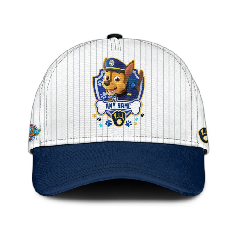 [FLASH SALE] NEW CUSTOMIZED MLB15 MBS MILWAUKEE BREWERS x PAW PATROL BASEBALL JERSEY & CAP