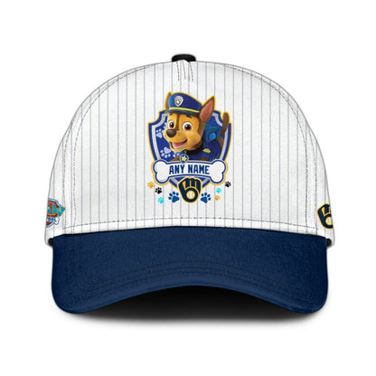 [FLASH SALE] NEW CUSTOMIZED MLB15 MBS MILWAUKEE BREWERS x PAW PATROL BASEBALL JERSEY & CAP