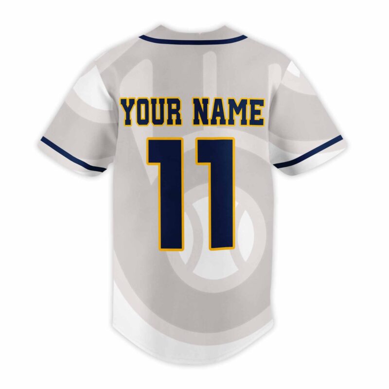[FLASH SALE] NEW CUSTOMIZED MLB15 MW BREWERS BASEBALL JERSEY