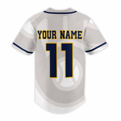 [FLASH SALE] NEW CUSTOMIZED MLB15 MW BREWERS BASEBALL JERSEY