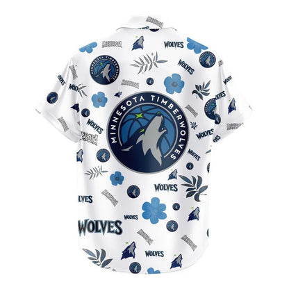 [HOT DEAL] NEW CUSTOMIZED NBA05 MTW MINNESOTA TIMBERWOLVES UNISEX HAWAIIAN SHIRT & SHORTS SET