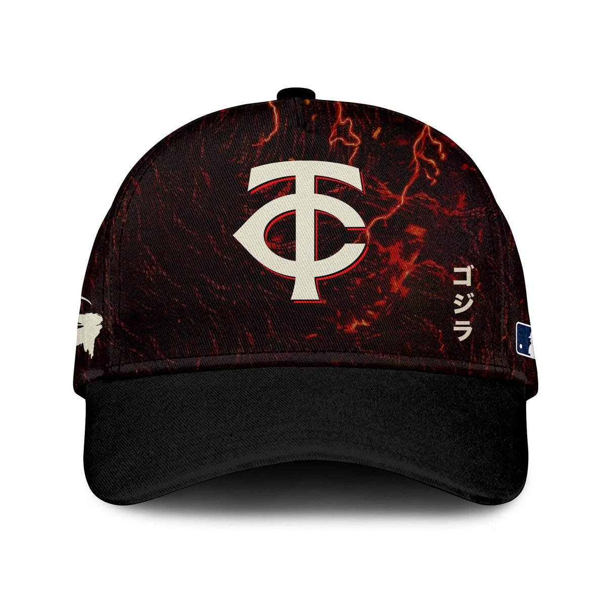 [FLASH SALE] NEW CUSTOMIZED MLB22 MTS MINNESOTA TWINS x GODZILLA BASEBALL JERSEY & CAP