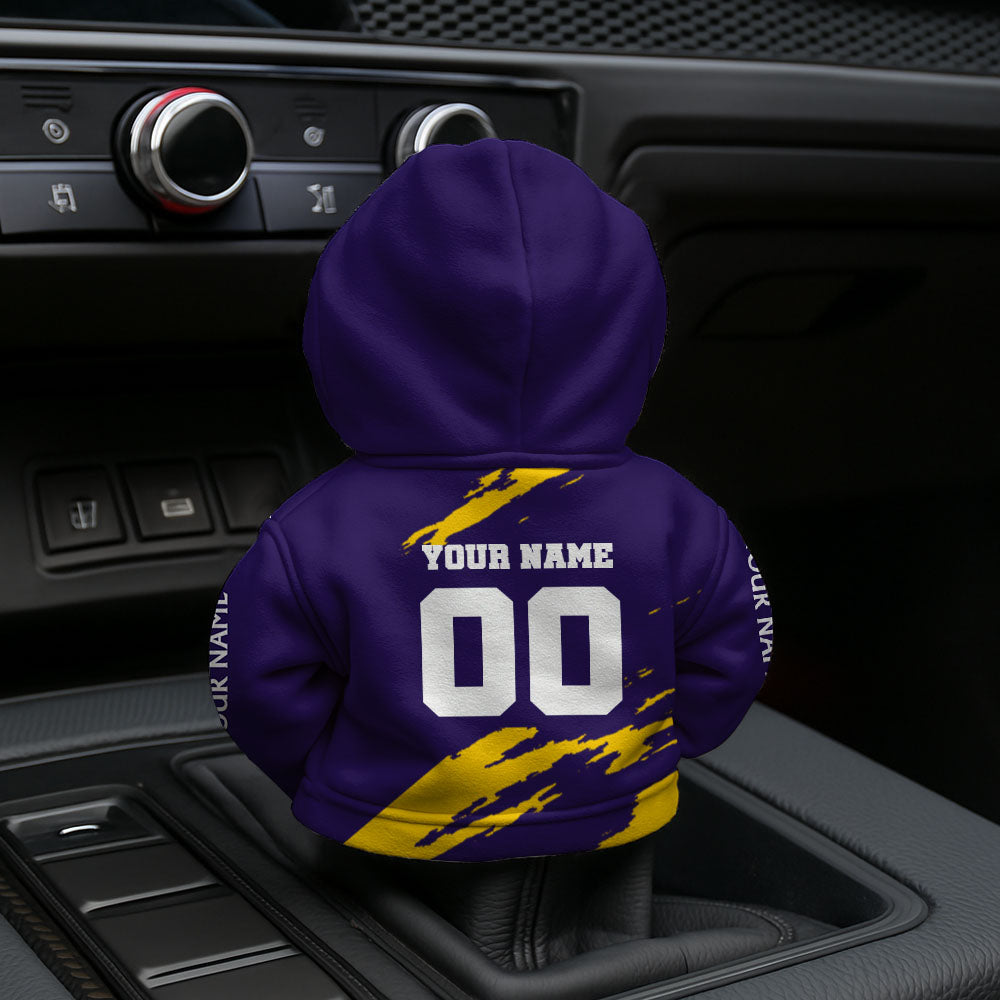 [SPECIAL OFFER] NEW CUSTOMIZED NFL05 MVK MINNESOTA VIKINGS CAR HOODIE SHIFT KNOB COVER