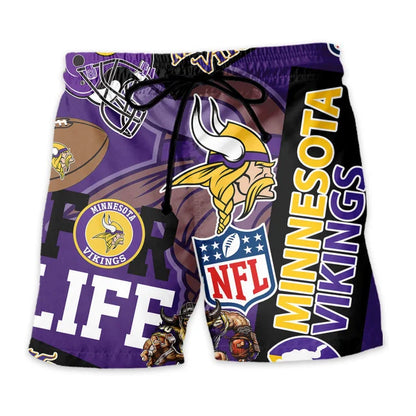 [SPECIAL OFFER] NEW CUSTOMIZED NFL05 MVK MINNESOTA VIKINGS UNISEX HAWAIIAN SHIRT & SHORTS SET