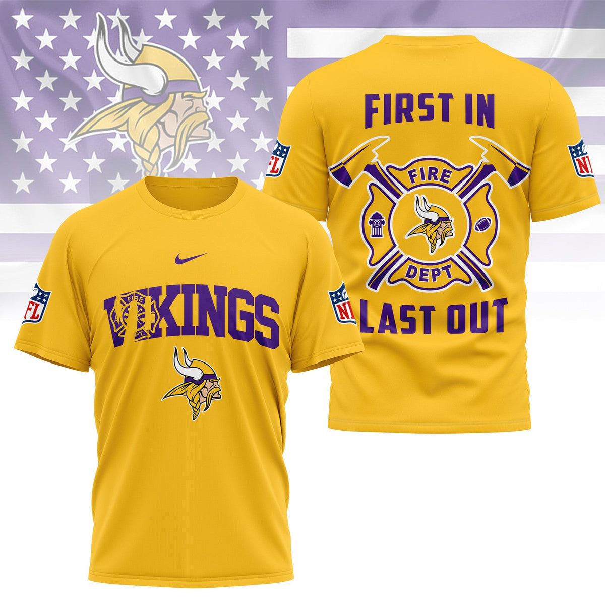 [SPECIAL OFFER] NEW CUSTOMIZED NFL05 MVK MINNESOTA VIKINGS T-SHIRT | MULTIPLE COLORS AVAILABLE