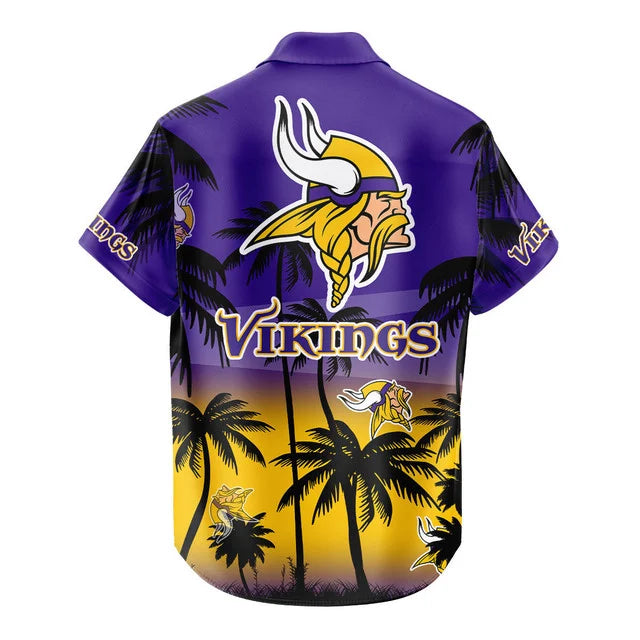 [SPECIAL OFFER] NEW CUSTOMIZED NFL05 MVK MINNESOTA VIKINGS UNISEX HAWAIIAN SHIRT & SHORTS SET