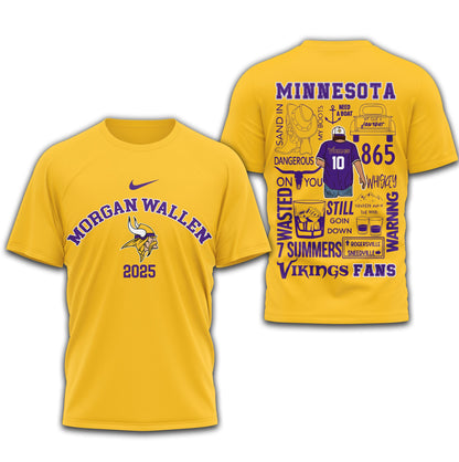 [SPECIAL OFFER] NEW CUSTOMIZED NFL05 MVK MINNESOTA VIKINGS T-SHIRT | MULTIPLE COLORS AVAILABLE