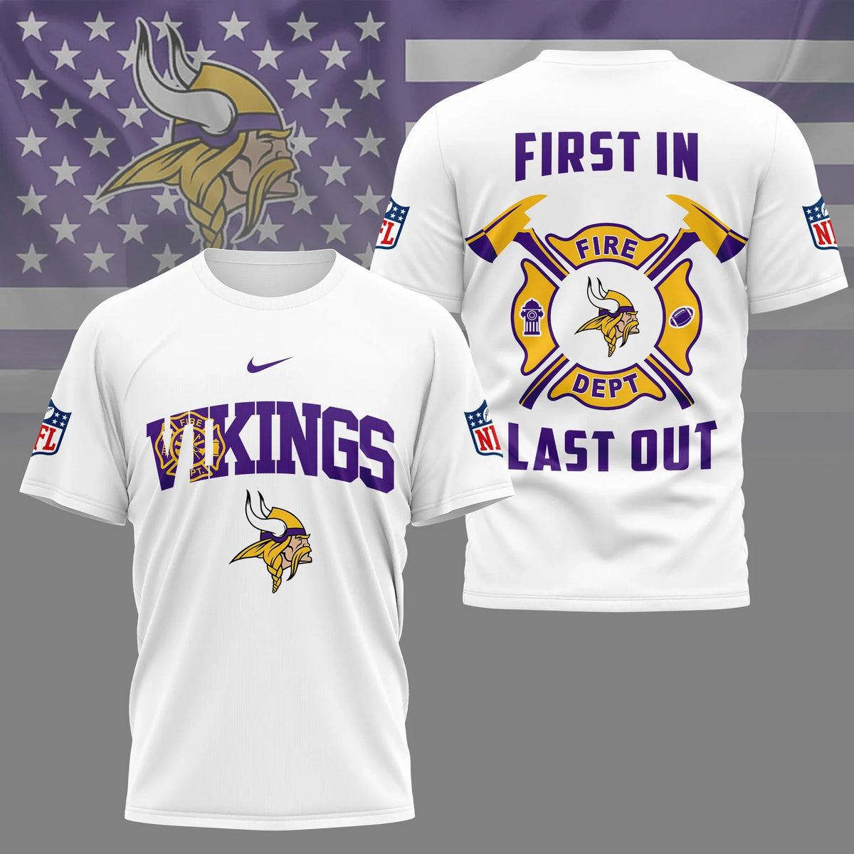 [SPECIAL OFFER] NEW CUSTOMIZED NFL05 MVK MINNESOTA VIKINGS T-SHIRT | MULTIPLE COLORS AVAILABLE