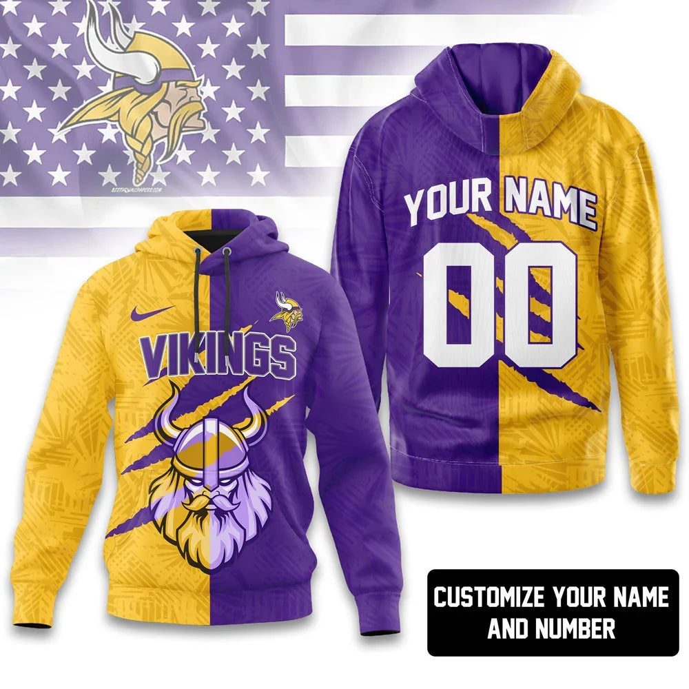[SPECIAL OFFER] NEW CUSTOMIZED NFL05 MVK MINNESOTA VIKINGS T-SHIRT, HOODIE, ZIP HOODIE