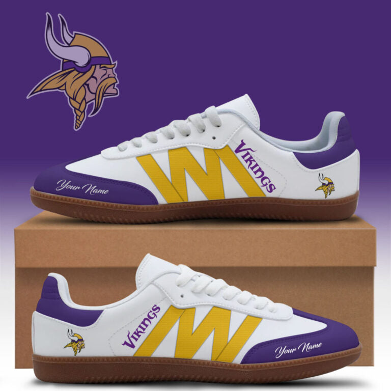 [SPECIAL OFFER] NEW CUSTOMIZED NFL05 MVK MINNESOTA VIKINGS CLASSIC SNEAKERS