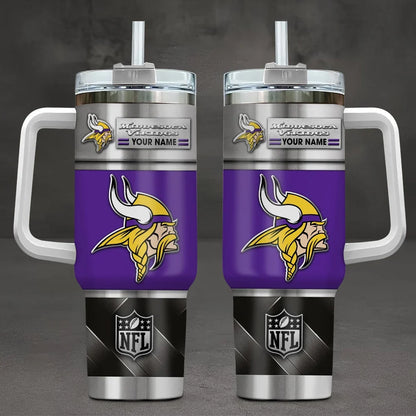 [SPECIAL OFFER] NEW CUSTOMIZED NFL05 MVK MINNESOTA VIKINGS TUMBLER CUP