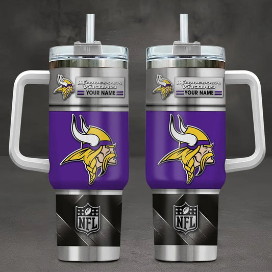 [SPECIAL OFFER] NEW CUSTOMIZED NFL05 MVK MINNESOTA VIKINGS TUMBLER CUP