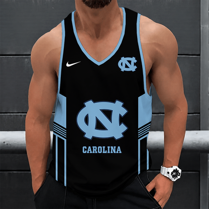 [FAN FAVORITE] NEW CUSTOMIZED NCAA MAM05 NTH NORTH CAROLINA TAR HEELS STRAPPY UNISEX TANK TOP