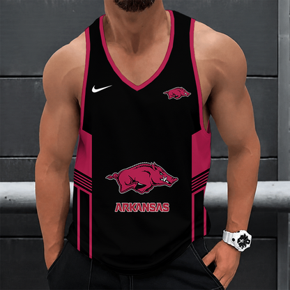 [FAN FAVORITE] NEW CUSTOMIZED NCAA MAM06 AKR ARKANSAS RAZORBACKS STRAPPY UNISEX TANK TOP