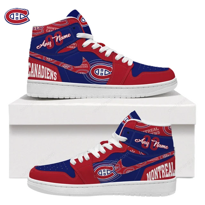 [SUPER SALE] NEW CUSTOMIZED NHL11 MT CANADIENS AIR JORDAN SNEAKERS