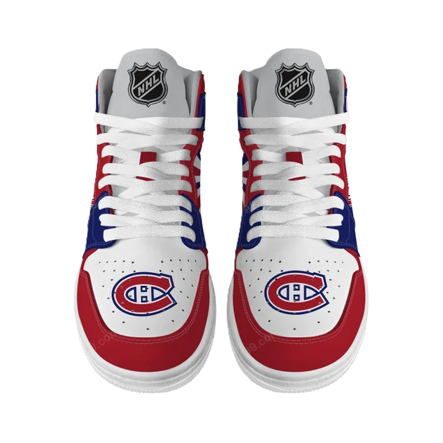 [SUPER SALE] NEW CUSTOMIZED NHL11 MT CANADIENS AIR JORDAN SNEAKERS