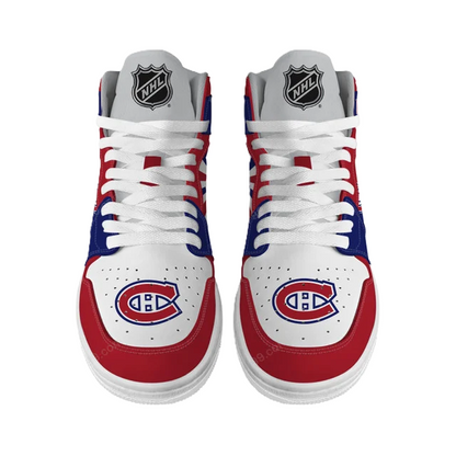[SUPER SALE] NEW CUSTOMIZED NHL11 MT CANADIENS AIR JORDAN SNEAKERS