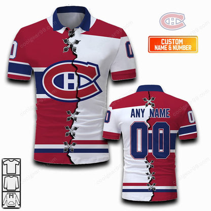 LIMITED EDITION - NEW CUSTOMIZED NHL11 MCD MONTREAL CANADIENS UNISEX T-SHIRT, POLO, HOODIE & JACKETS