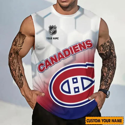 [SUPER SALE] NEW CUSTOMIZED NHL11 MCD MONTREAL CANADIENS TANK TOP & GYM SHIRT