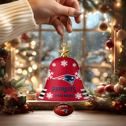 [SPECIAL OFFER] NEW CUSTOMIZED NFL27 NEP NEW ENGLAND PATRIOTS CHRISTMAS ACRYLIC ORNAMENT