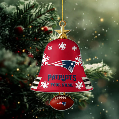 [SPECIAL OFFER] NEW CUSTOMIZED NFL27 NEP NEW ENGLAND PATRIOTS CHRISTMAS ACRYLIC ORNAMENT