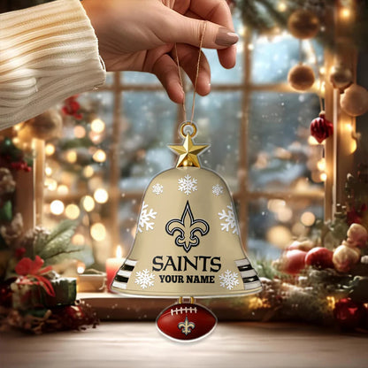 [SPECIAL OFFER] NEW CUSTOMIZED NFL24 NOS NEW ORLEANS SAINTS CHRISTMAS ACRYLIC ORNAMENT