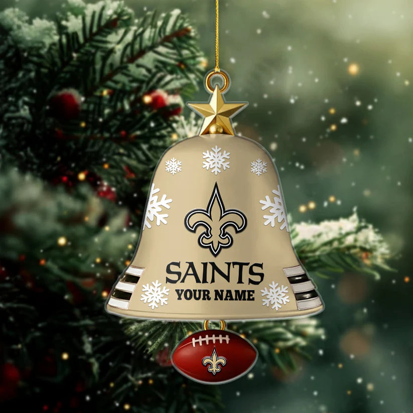 [SPECIAL OFFER] NEW CUSTOMIZED NFL24 NOS NEW ORLEANS SAINTS CHRISTMAS ACRYLIC ORNAMENT