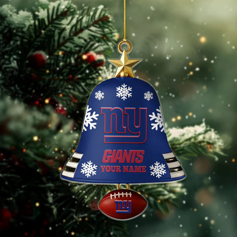 [SPECIAL OFFER] NEW CUSTOMIZED NFL32 NYG NEW YORK GIANTS CHRISTMAS ACRYLIC ORNAMENT