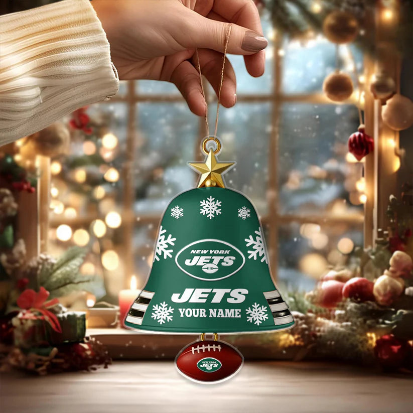 [SPECIAL OFFER] NEW CUSTOMIZED NFL25 NYJ NEW YORK JETS CHRISTMAS ACRYLIC ORNAMENT