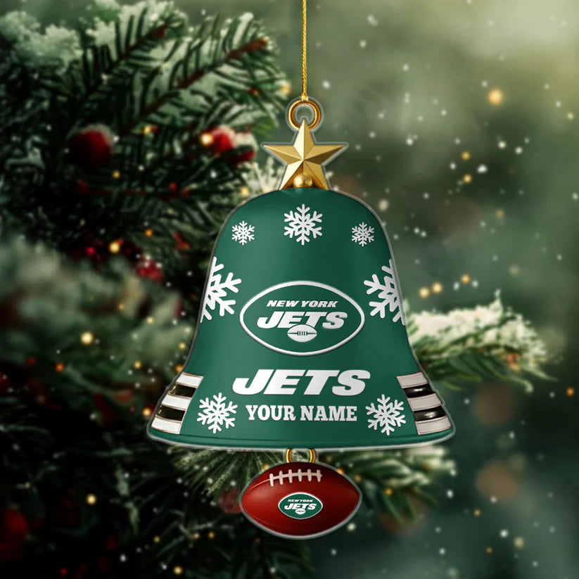 [SPECIAL OFFER] NEW CUSTOMIZED NFL25 NYJ NEW YORK JETS CHRISTMAS ACRYLIC ORNAMENT