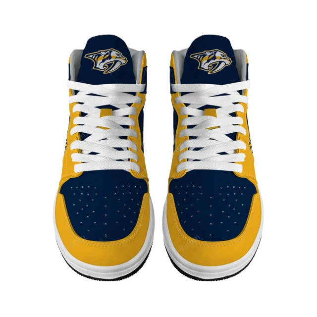 [SUPER SALE] NEW CUSTOMIZED NHL31 NV PREDATORS AIR JORDAN SNEAKERS