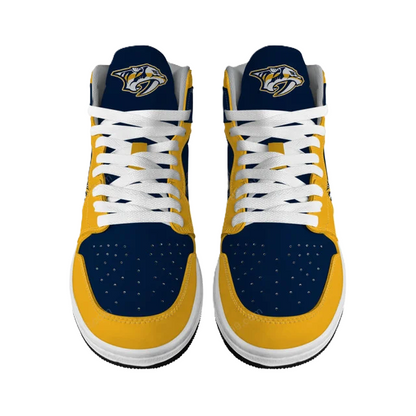 [SUPER SALE] NEW CUSTOMIZED NHL31 NV PREDATORS AIR JORDAN SNEAKERS