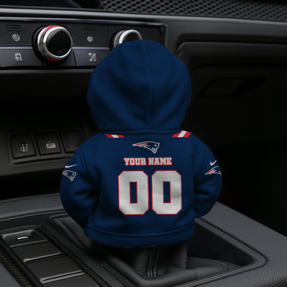 [SPECIAL OFFER] NEW CUSTOMIZED NFL27 NEP NEW ENGLAND PATRIOTS AUTOMOTIVE HOODIE SHIFT KNOB COVER