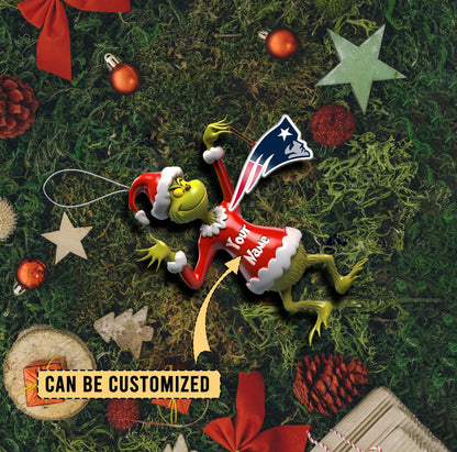 [SPECIAL OFFER] NEW CUSTOMIZED NFL27 NEP NEW ENGLAND PATRIOTS CHRISTMAS ACRYLIC ORNAMENT