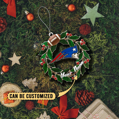 [SPECIAL OFFER] NEW CUSTOMIZED NFL27 NEP NEW ENGLAND PATRIOTS CHRISTMAS ACRYLIC ORNAMENT