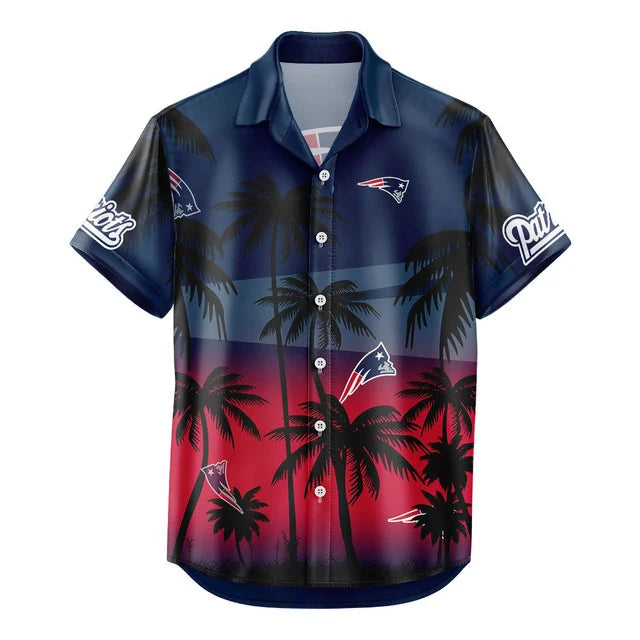 [SPECIAL OFFER] NEW CUSTOMIZED NFL27 NEP NEW ENGLAND PATRIOTS UNISEX HAWAIIAN SHIRT & SHORTS SET