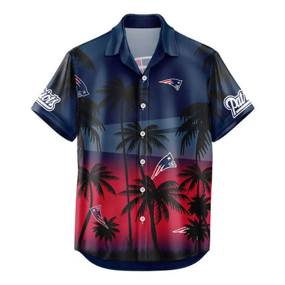[SPECIAL OFFER] NEW CUSTOMIZED NFL27 NEP NEW ENGLAND PATRIOTS UNISEX HAWAIIAN SHIRT & SHORTS SET