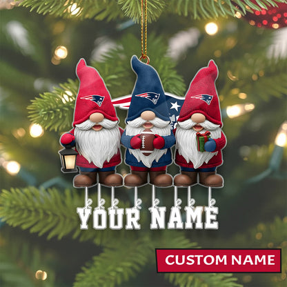 [SPECIAL OFFER] NEW CUSTOMIZED NFL27 NEP NEW ENGLAND PATRIOTS CHRISTMAS ACRYLIC ORNAMENT