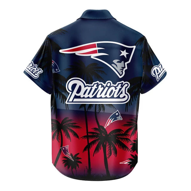[SPECIAL OFFER] NEW CUSTOMIZED NFL27 NEP NEW ENGLAND PATRIOTS UNISEX HAWAIIAN SHIRT & SHORTS SET