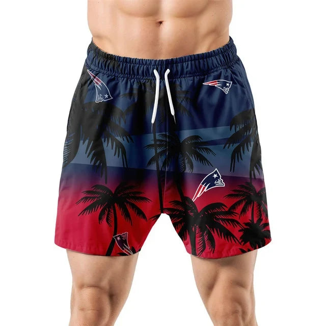 [SPECIAL OFFER] NEW CUSTOMIZED NFL27 NEP NEW ENGLAND PATRIOTS UNISEX HAWAIIAN SHIRT & SHORTS SET