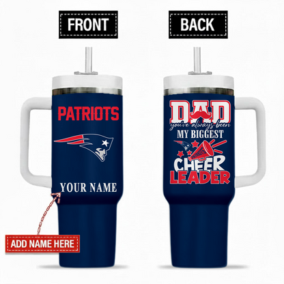 [SPECIAL OFFER] NEW CUSTOMIZED NFL27 NEP NEW ENGLAND PATRIOTS 40OZ TUMBLER