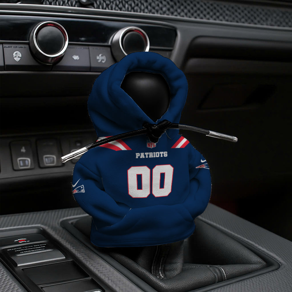 [SPECIAL OFFER] NEW CUSTOMIZED NFL27 NEP NEW ENGLAND PATRIOTS AUTOMOTIVE HOODIE SHIFT KNOB COVER