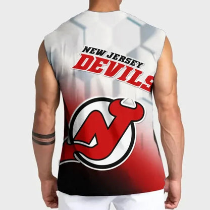 [SUPER SALE] NEW CUSTOMIZED NHL06 NJD NEW JERSEY DEVILS TANK TOP & GYM SHIRT