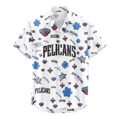 [HOT DEAL] NEW CUSTOMIZED NBA30 NOP NEW ORLEANS PELICANS UNISEX HAWAIIAN SHIRT & SHORTS SET