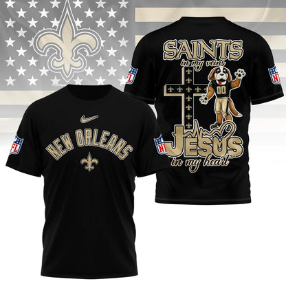 [SPECIAL OFFER] NEW CUSTOMIZED NFL24 NOS NEW ORLEANS SAINTS T-SHIRT | MULTIPLE COLORS AVAILABLE