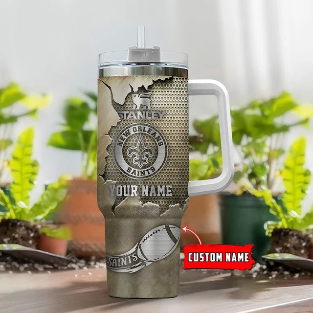 [SPECIAL OFFER] NEW CUSTOMIZED NFL24 NOS NEW ORLEANS SAINTS TUMBLER CUP