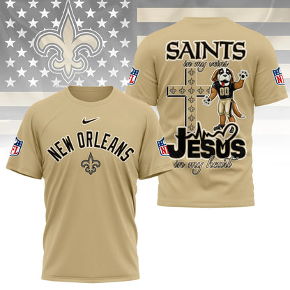 [SPECIAL OFFER] NEW CUSTOMIZED NFL24 NOS NEW ORLEANS SAINTS T-SHIRT | MULTIPLE COLORS AVAILABLE