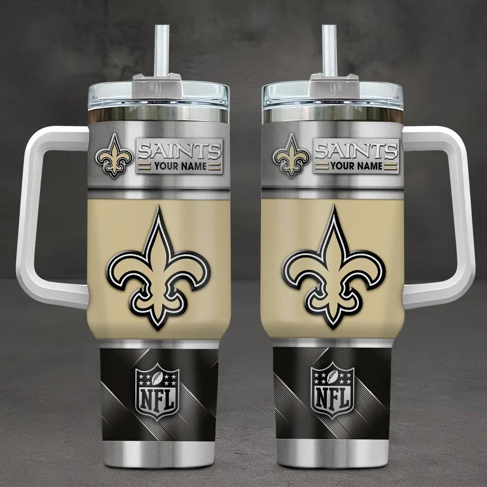 [SPECIAL OFFER] NEW CUSTOMIZED NFL24 NOS NEW ORLEANS SAINTS TUMBLER CUP