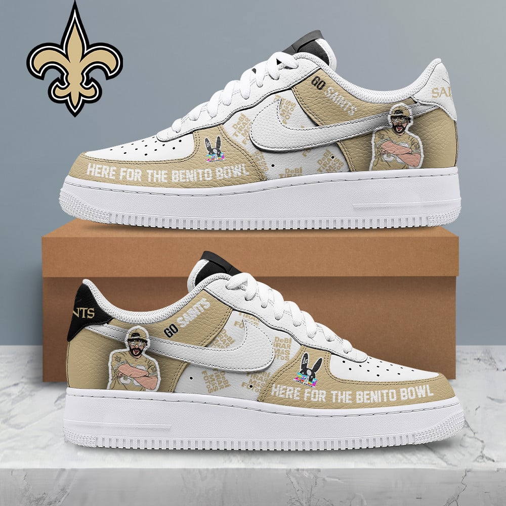 [SPECIAL OFFER] NEW CUSTOMIZED NFL24 NOS NEW ORLEANS SAINTS SUPER BOWL HALFTIME SHOW AF1 SHOES